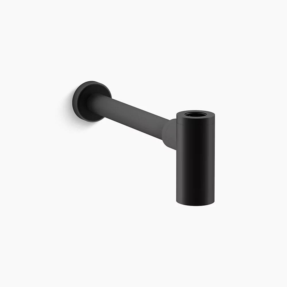 Kohler Contemporary Round Bottle Trap 1¼″x1¼″ in Matte Black