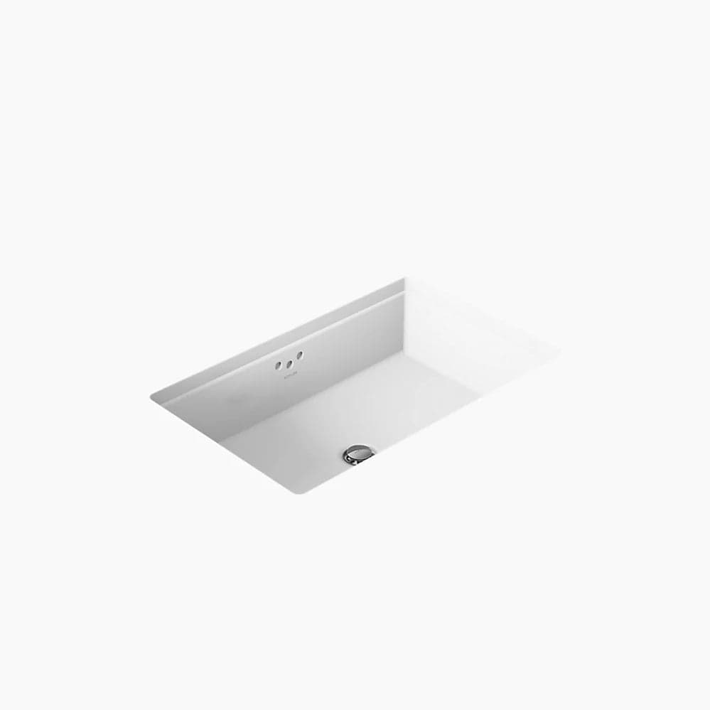Kohler Kathryn 24" rectangular undermount bathroom sink in white glazed vitreous china