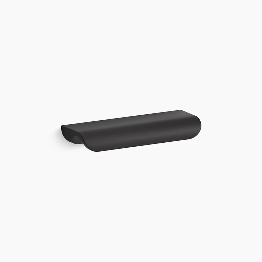 Kohler Avid Pull in Matte Black, 4-1/16 inch zinc metal cabinet hardware