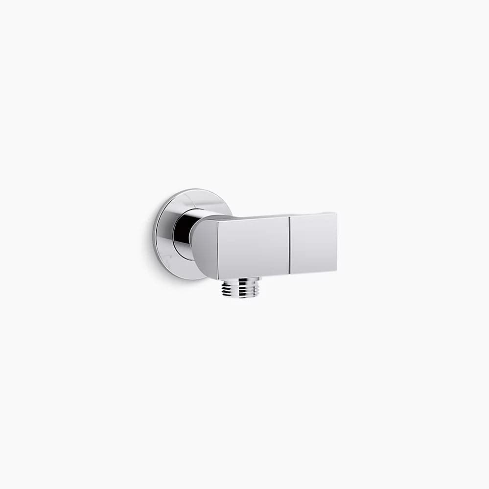 Kohler Exhale Wall-Mount Handshower Holder with Supply Elbow and Check Valve in Polished Chrome