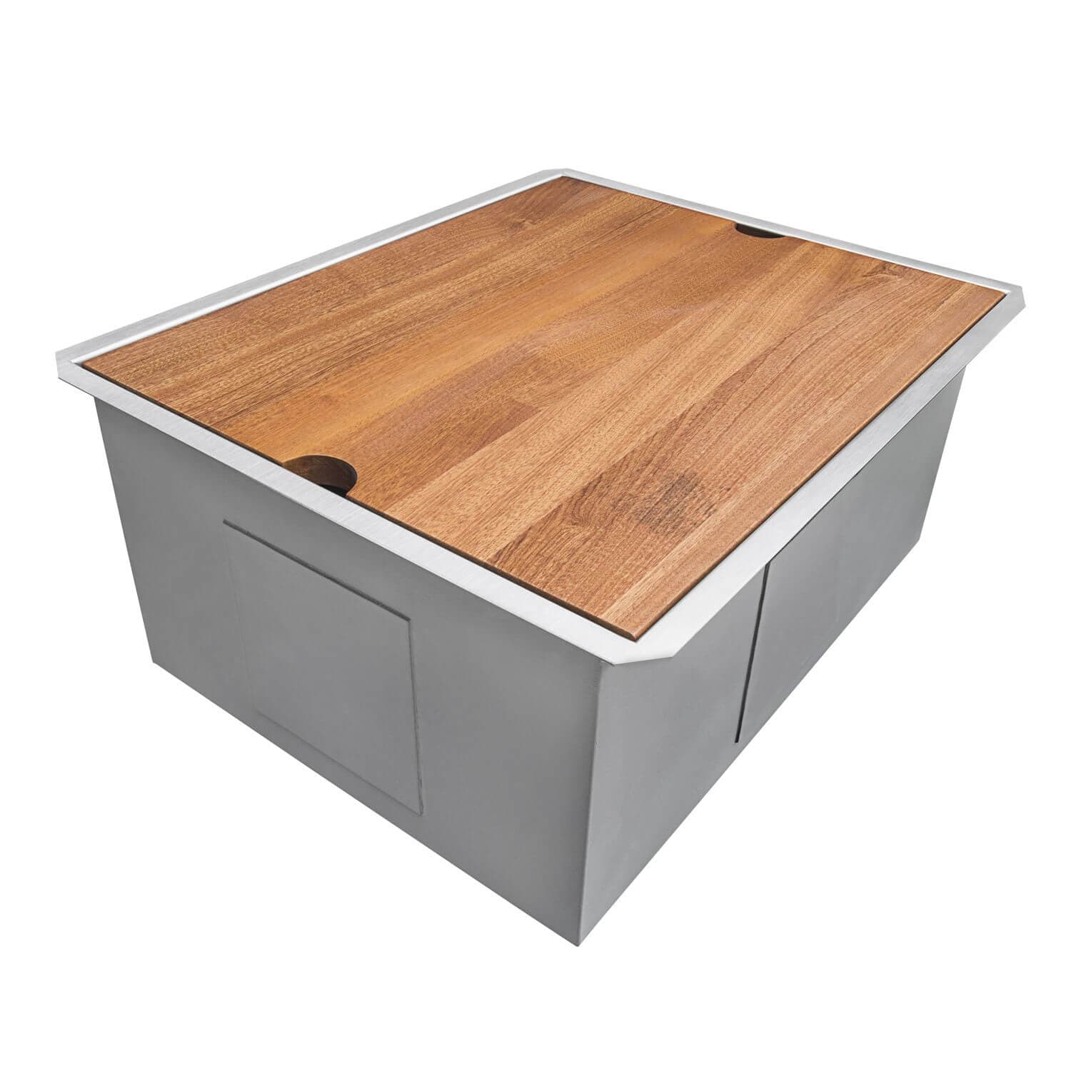 Ruvati | Roma 23" Undermount 16 Gauge Stainless Steel Kitchen Sink with Cutting Board - alternate view