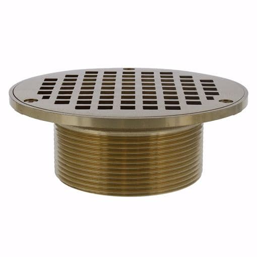 Jones Stephens 3½" IPS Spud & 6" Strainer in Polished Brass