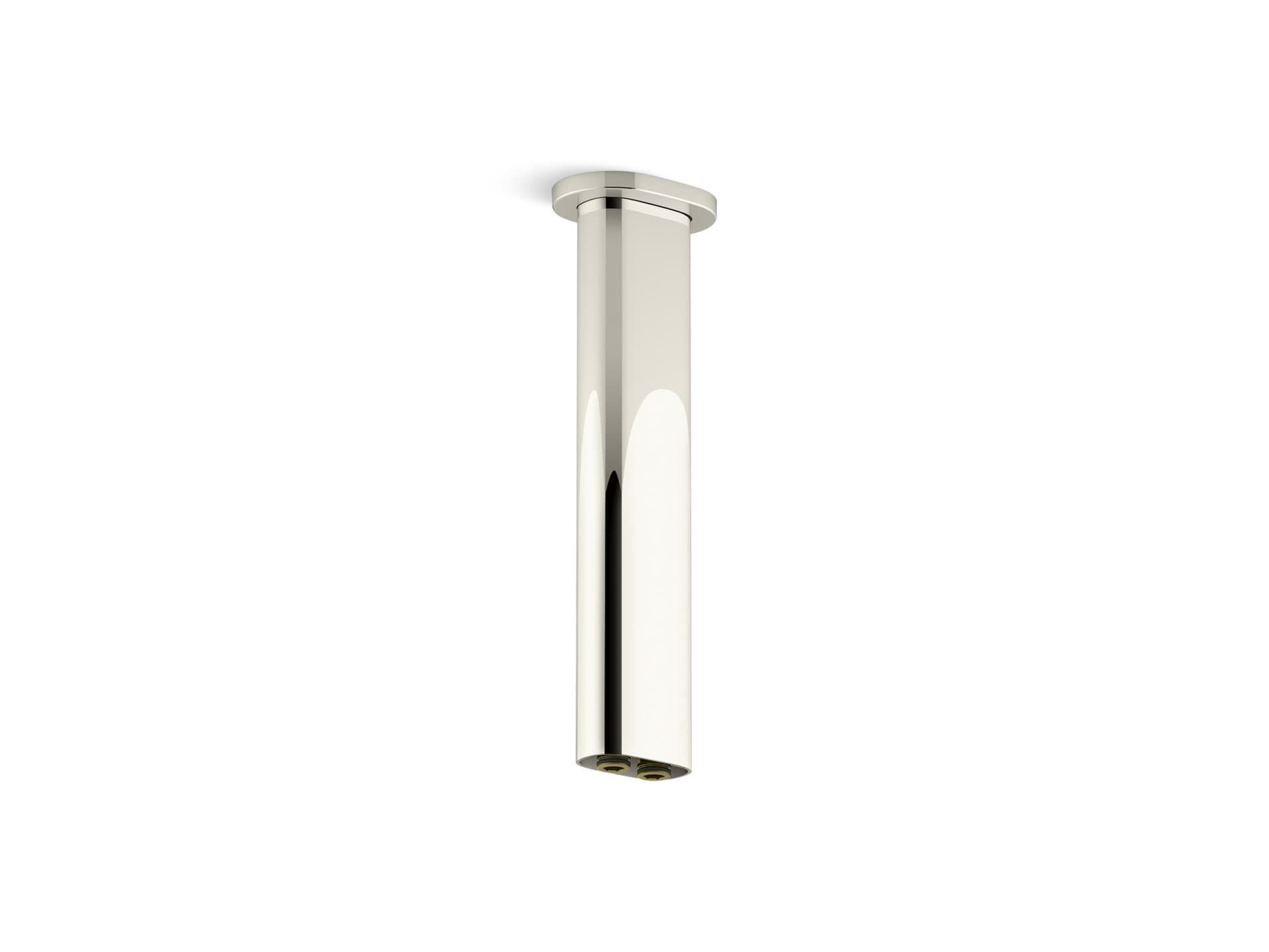 Kohler Statement 10" Ceiling-Mount Rainhead Arm and Flange – Vibrant Polished Nickel