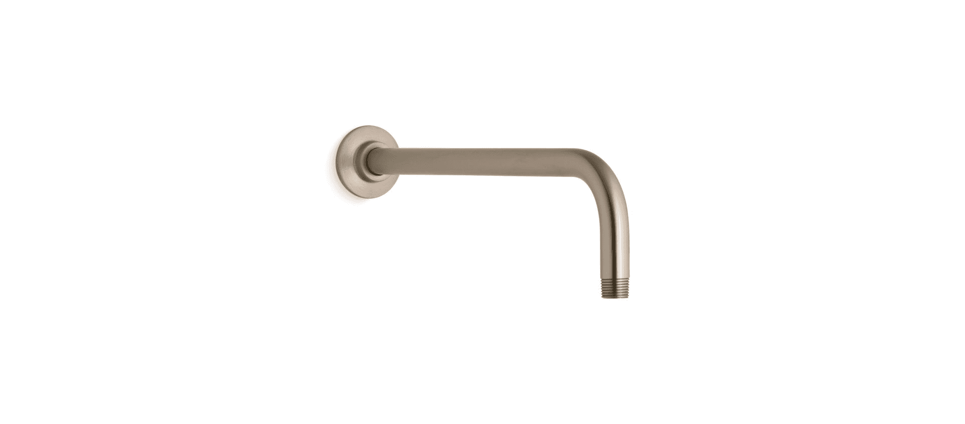 Kohler Wall-Mount Rainhead Arm and Flange in Vibrant Brushed Bronze