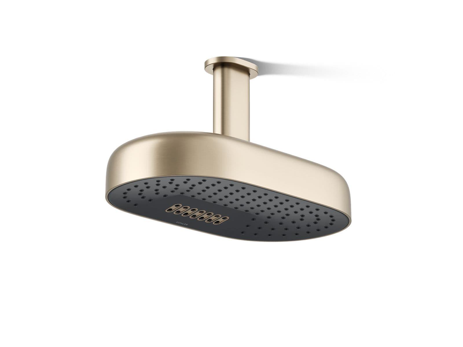 Kohler Statement Oblong 14-inch Two-Function Rainhead – Vibrant Brushed Bronze