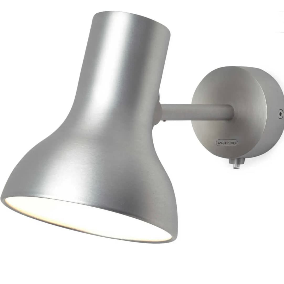Anglepoise | Type 75 Mini Metallic Wall Light — Silver Luster