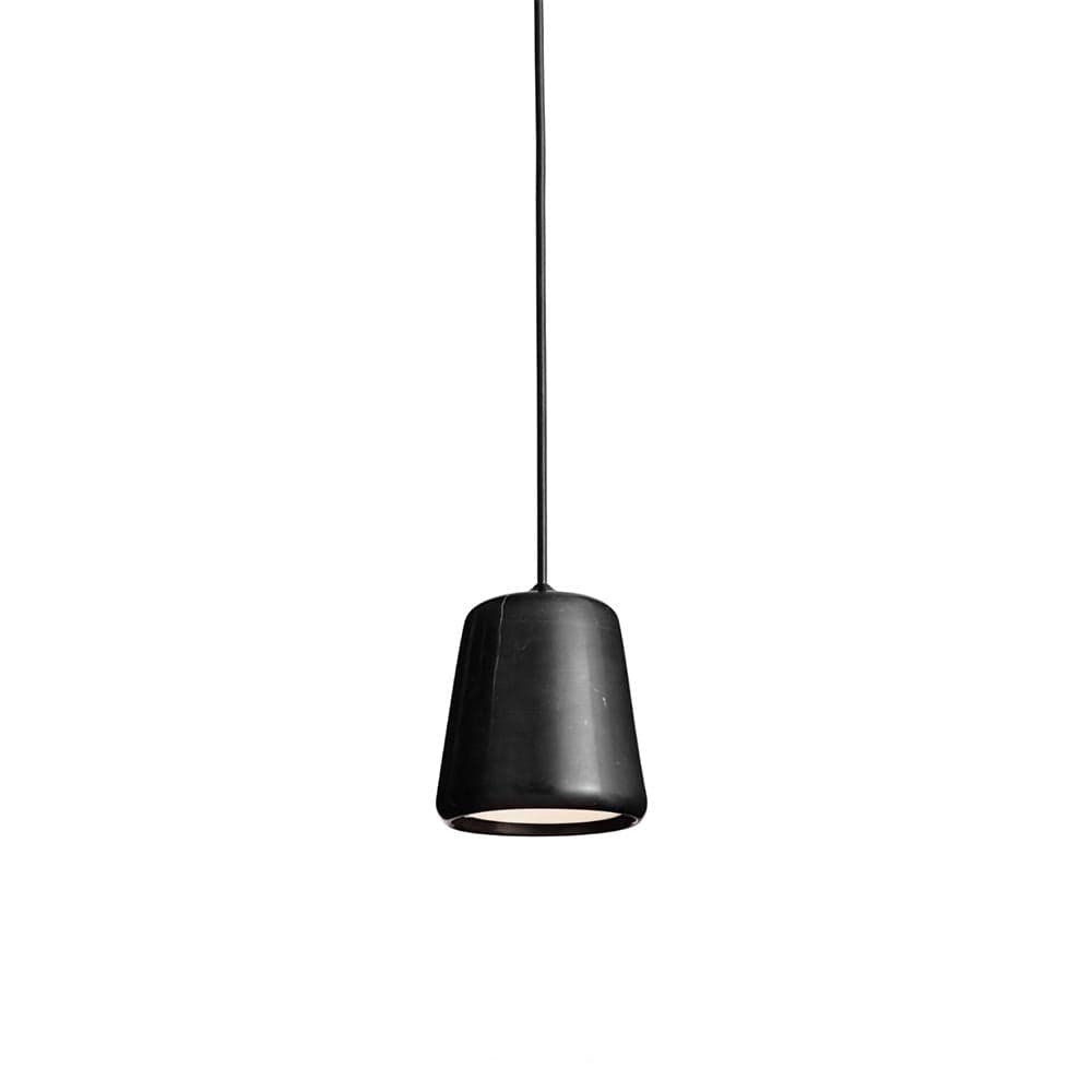 New Works Material Pendant Light in Black Marble