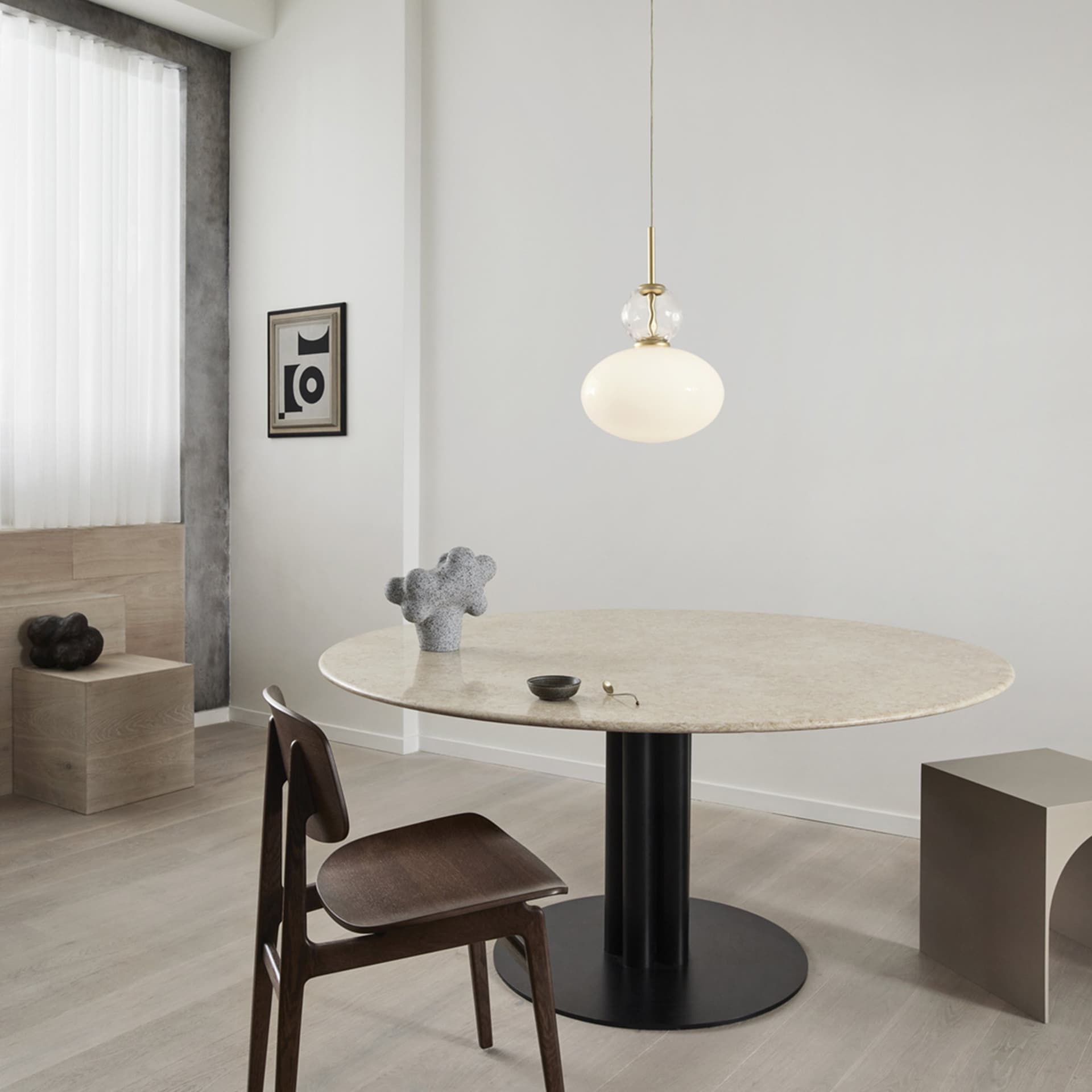 Nuura | Rizzatto 32 Pendant Light Satin Brass + Gold - alternate view
