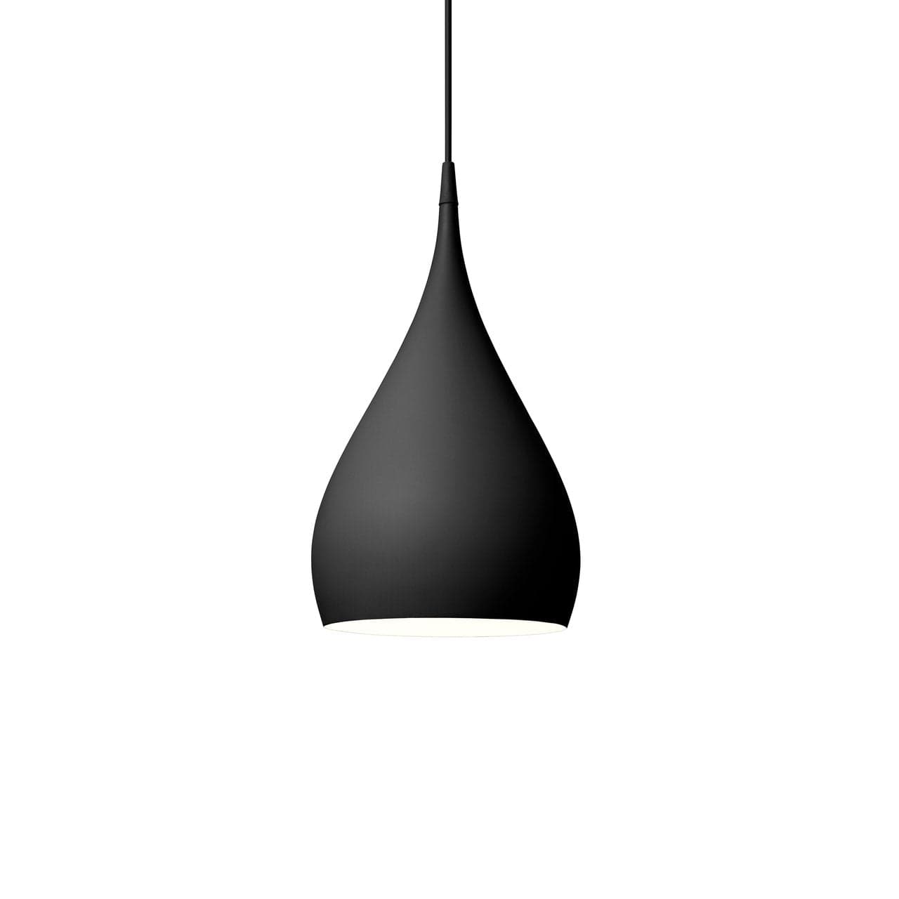 &Tradition Spinning Pendant Light Small BH1 in black gloss lacquer, 18" height
