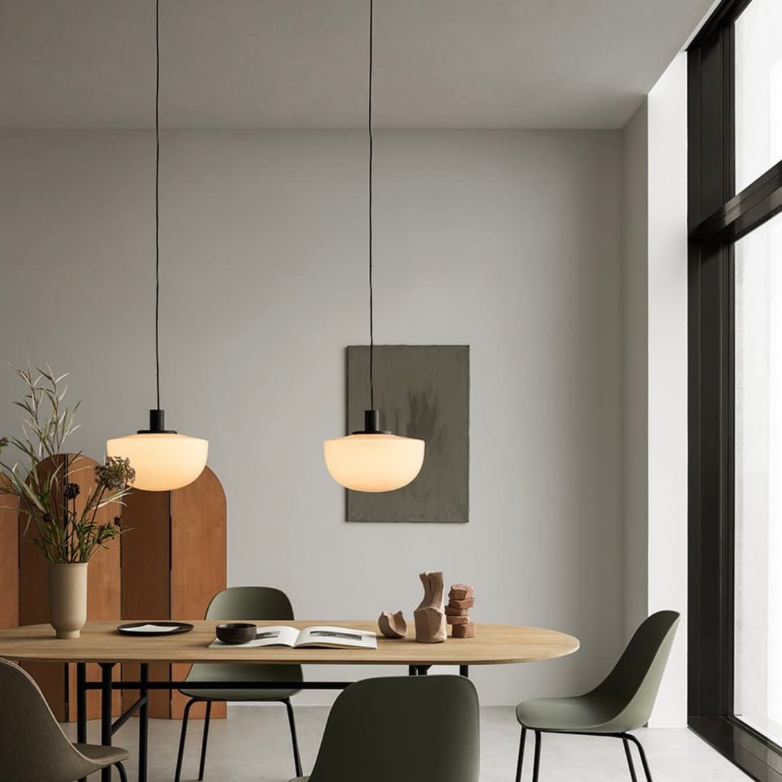 Audo Copenhagen | Bank Pendant, Opal Glass - alternate view