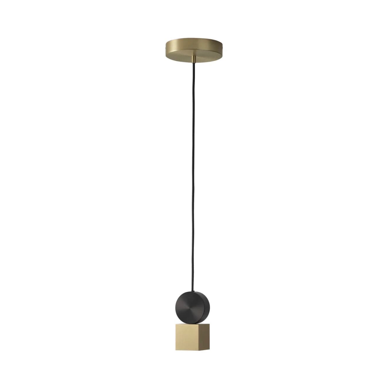CVL Calé(e) Pendant Version 1 in solid brass, 7.1" h x 3.1" dia