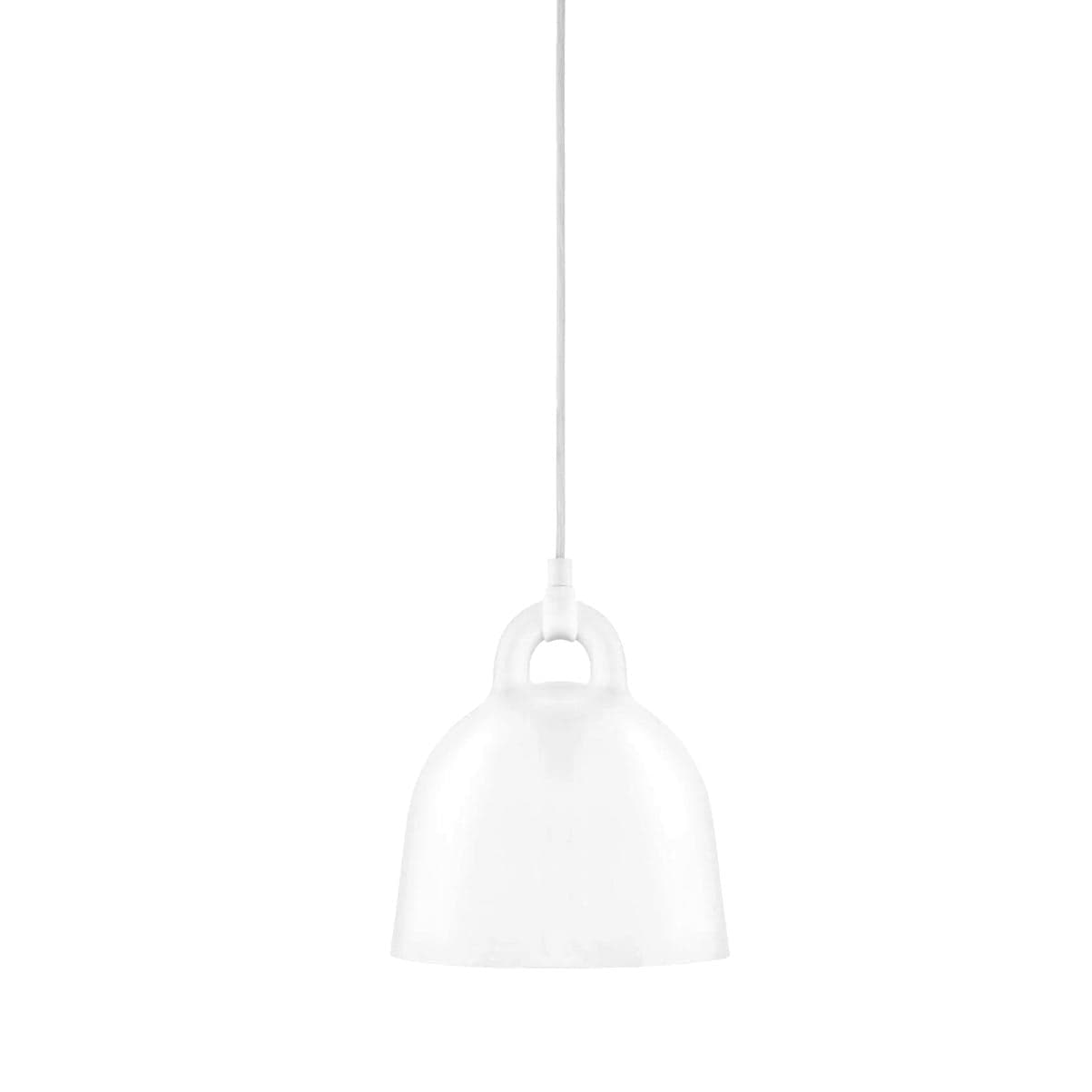 Normann Copenhagen Bell Light Extra Small pendant in aluminum, 9"H x 8.6"Dia