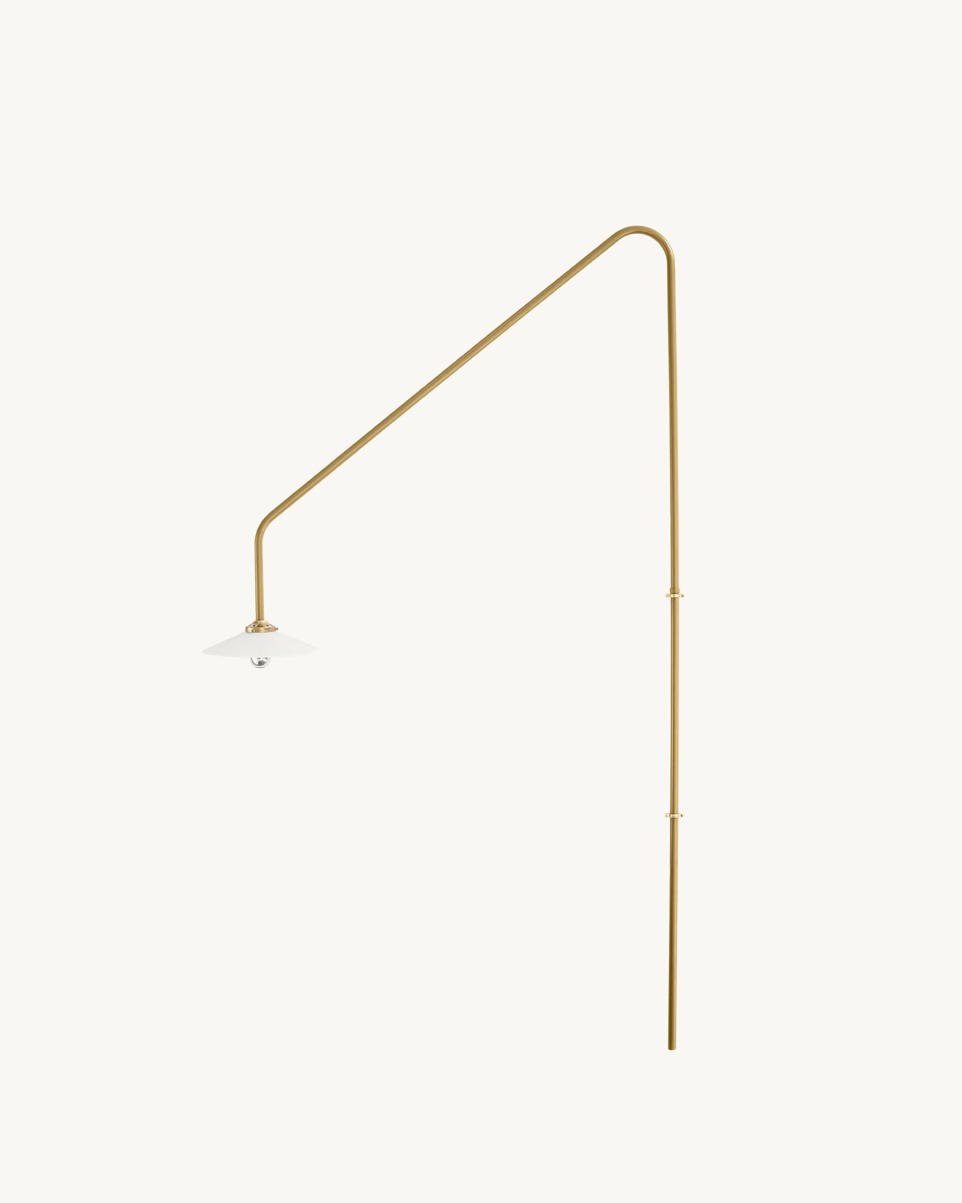Valerie Objects Hanging Lamp No 4 in brass, 90 x 25 x 180 cm