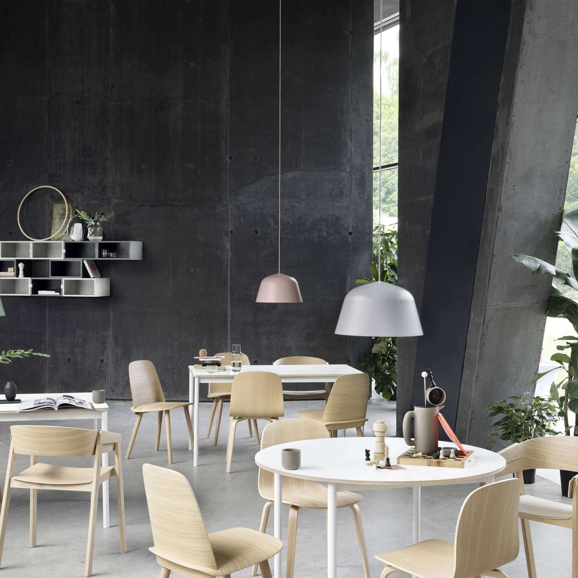 Muuto Ambit Pendant Light Large, hand-spun aluminum with matte finish, 15.7" diameter