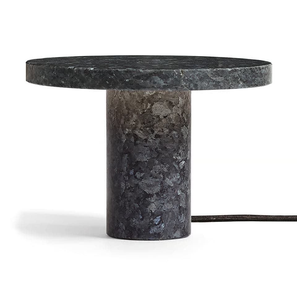 New Works Core Table Lamp in Lundhs Blue natural granite, 17.2 cm height