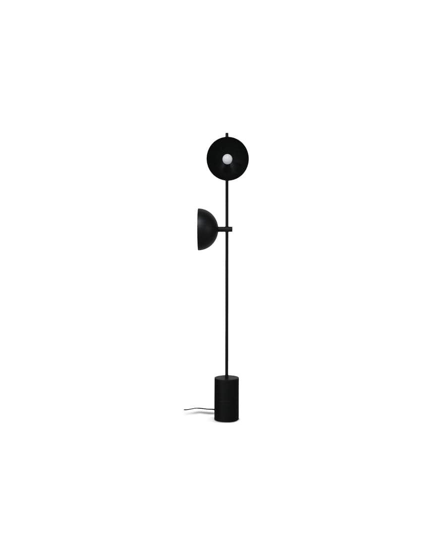 Handvärk Studio Floor Lamp in black powder coated steel, 165 cm height
