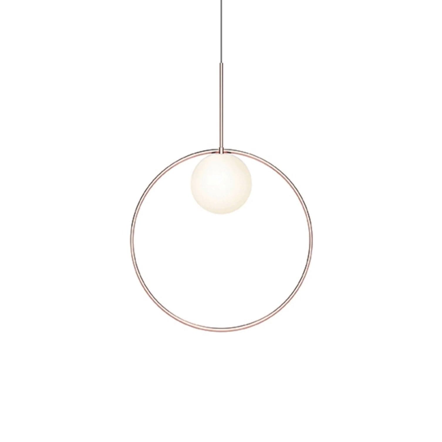 Pablo Designs Bola Halo Pendant in Rose Gold, Medium, 18 inches diameter