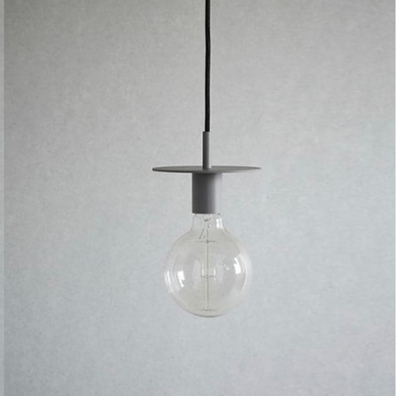 Friends + Founders LA Lampe Pendant Light in matte grey and black with adjustable textile cord