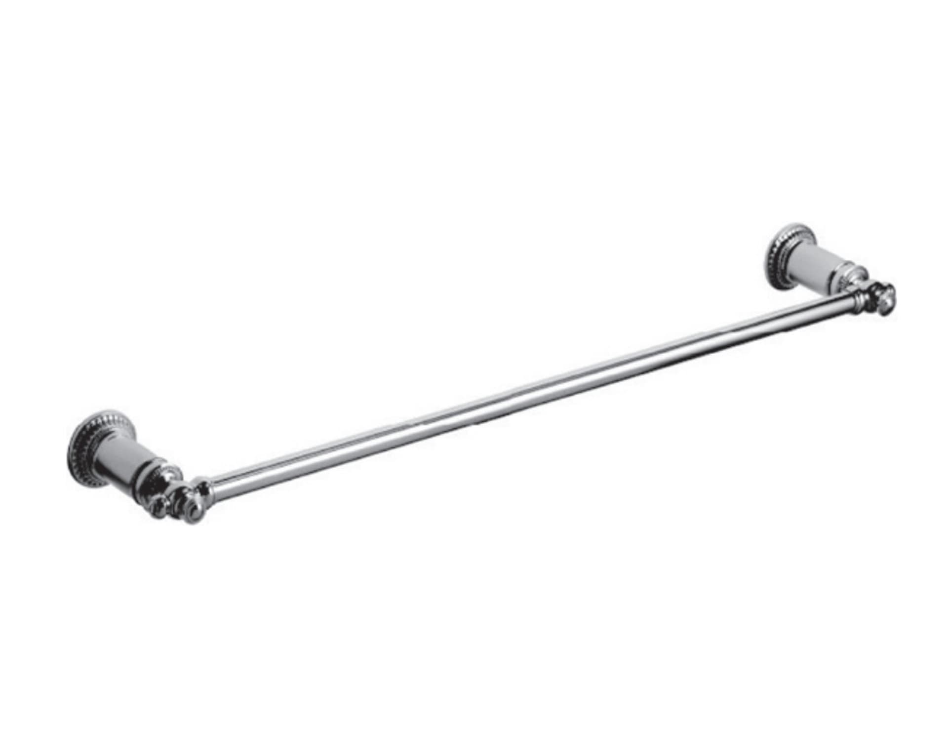 Vissoni 30" Towel Bar in platinum polished chrome solid brass