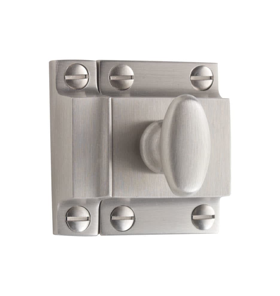Restoration Hardware | Small Oval Cupboard Latch Brushed Nickel