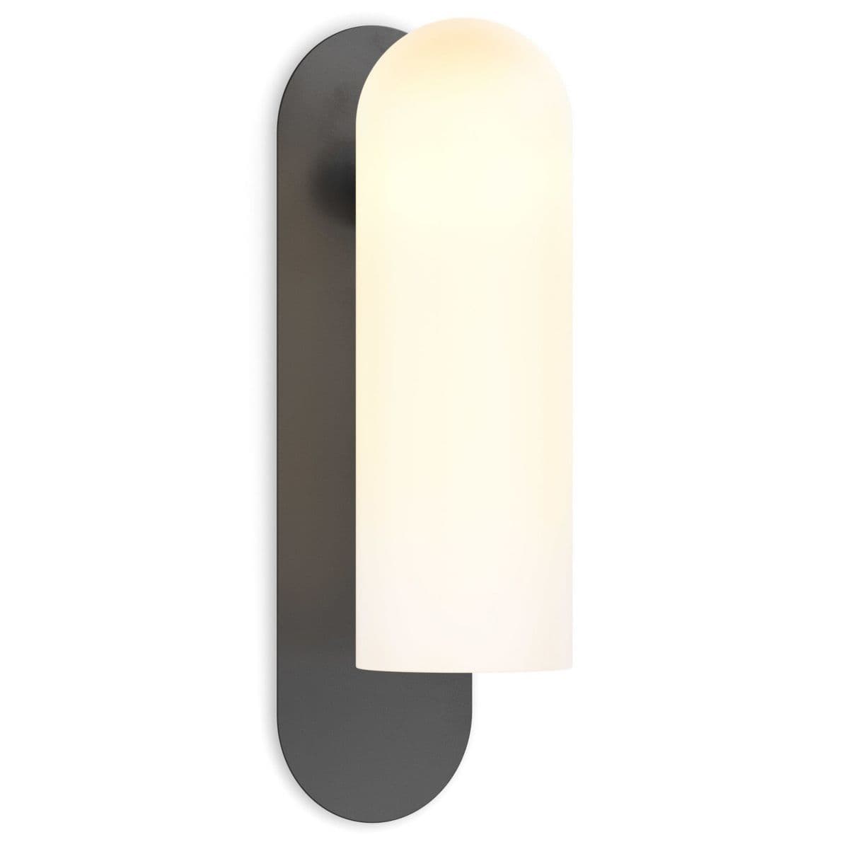 Four Hands | Schwung x Four Hands Odyssey Wall Sconce — Opal Matte, Black Gunmetal, Large