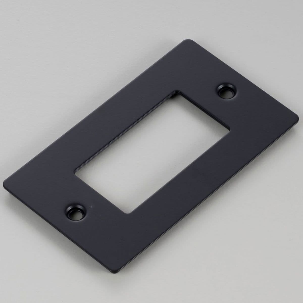 Buster + Punch | Wall Plate — Black, 1-Gang, without Logo
