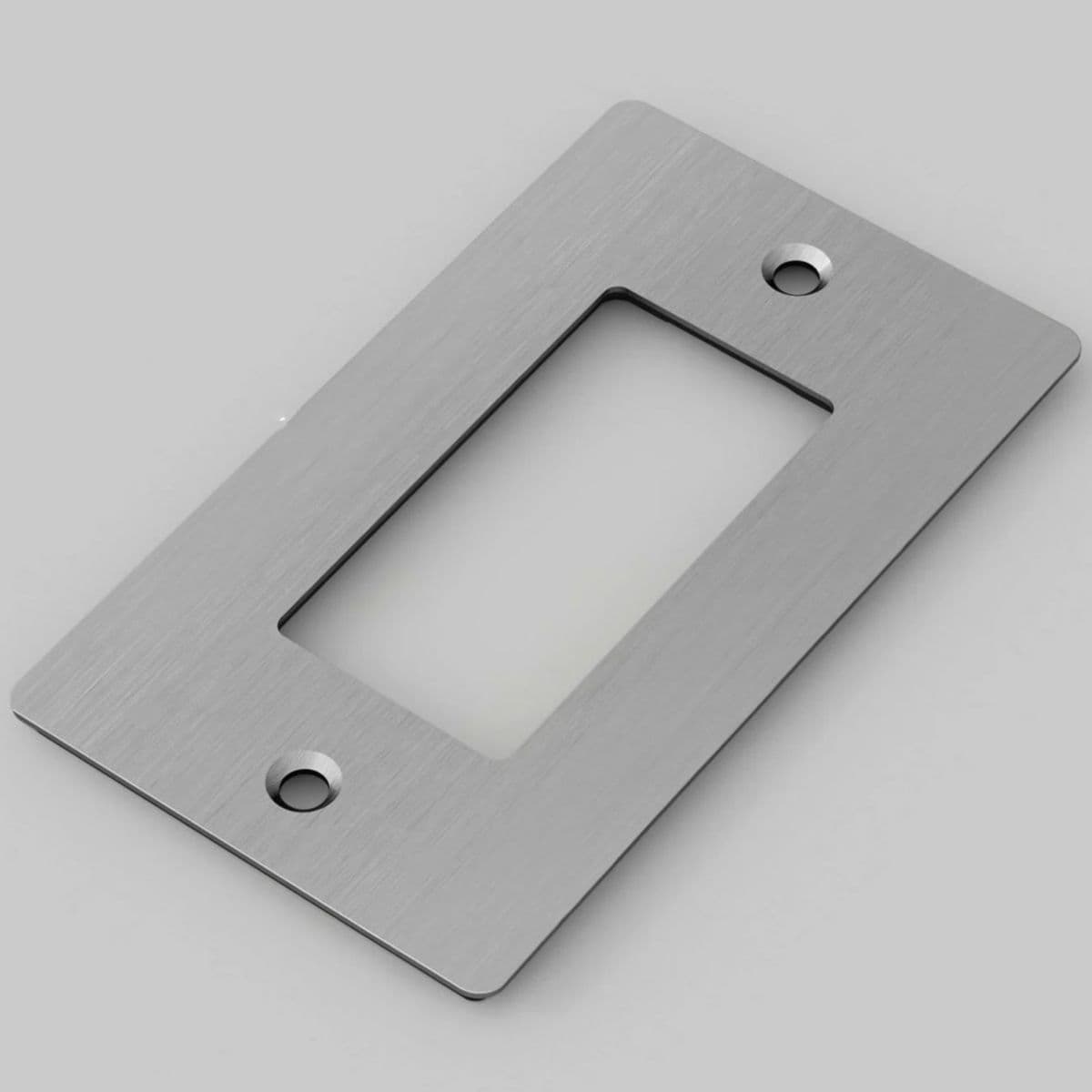 Buster + Punch | Wall Plate — Steel, 1-Gang, without Logo