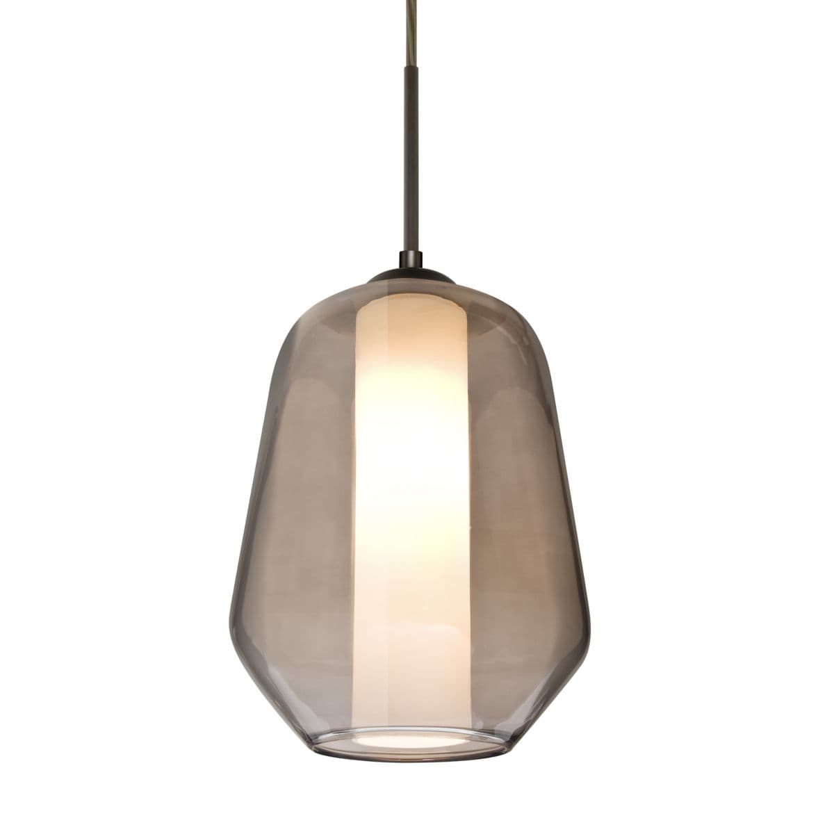 Besa Lighting | Link Cord Mini Pendant — Smoke, Bronze, Incandescent