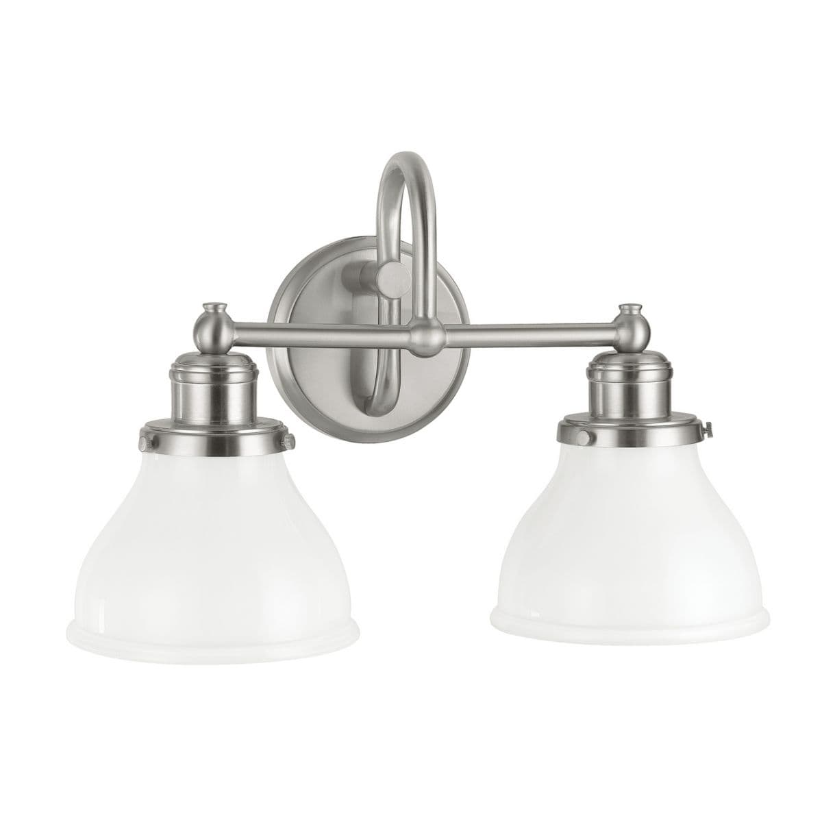 Capital Lighting | Baxter Bath Bar — White, Brushed Nickel, 2