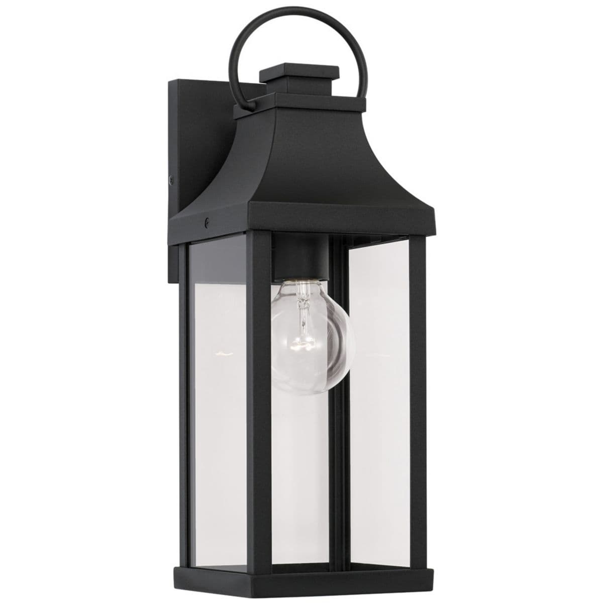 Capital Lighting | Bradford Outdoor Single Wall Sconce — Black, Incandescent