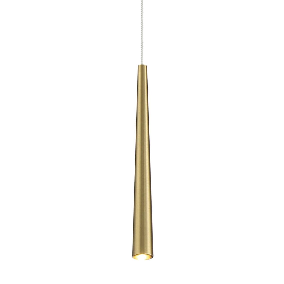 George Kovacs | Stretch LED Mini Pendant — Soft Brass