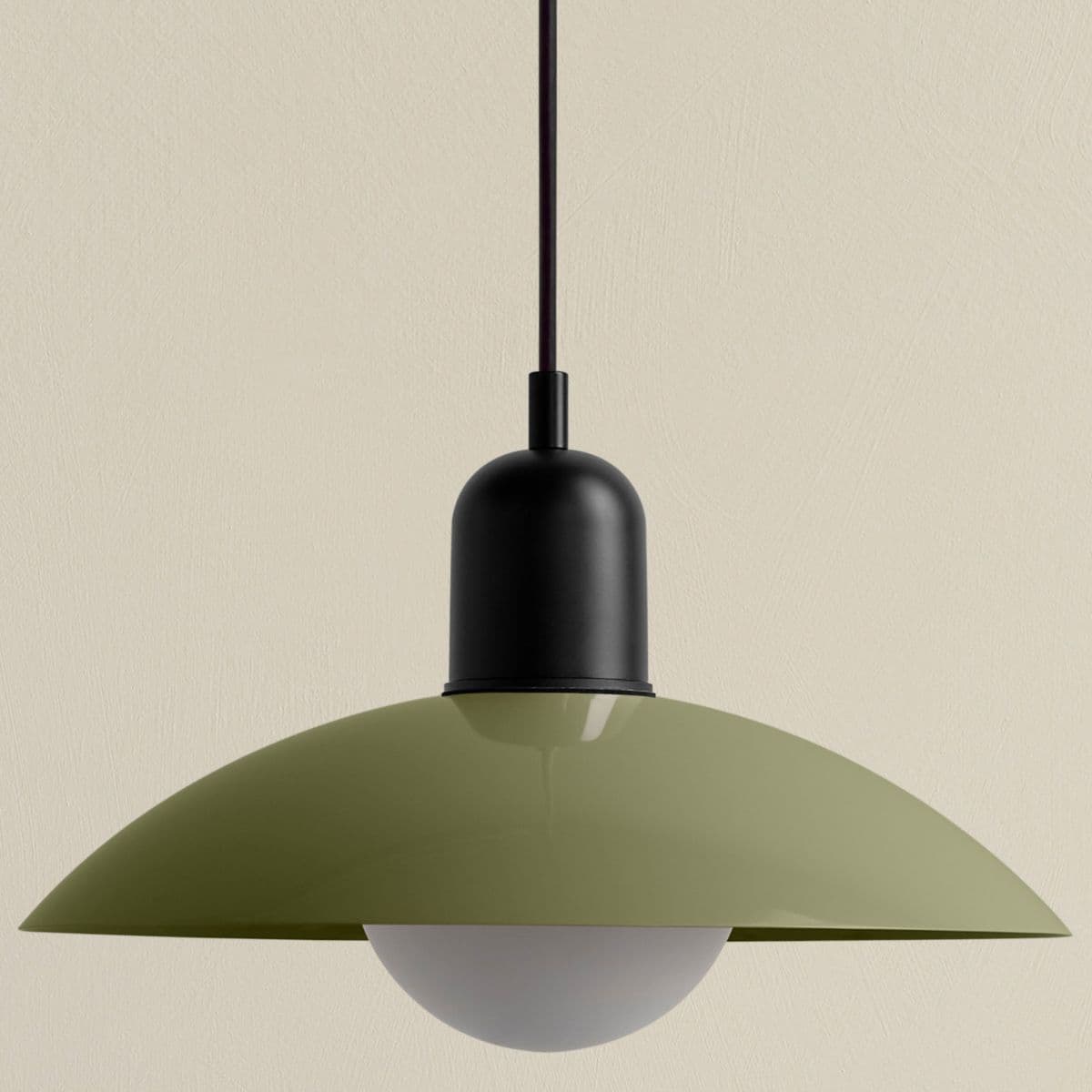 In Common With | Arundel Orb Outdoor Pendant — Reed Green, Black