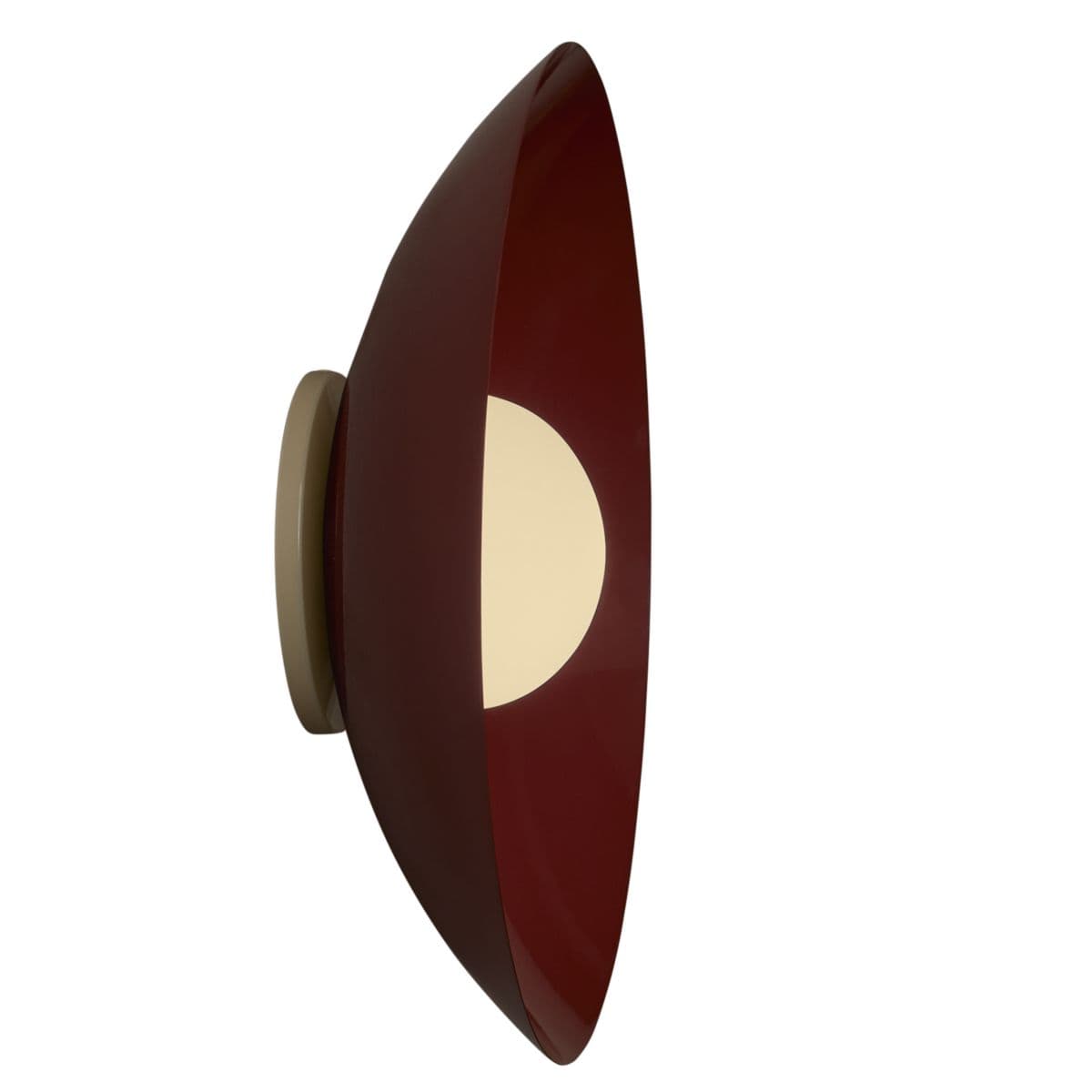 In Common With | Arundel Orb Slim Wall / Flushmount — , Bone Finish:Oxide Red