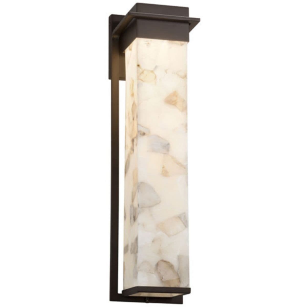 Justice Design Group | Alabaster Rocks Pacific LED Outdoor Wall Sconce by Justice — Dark Bronze, 24-Inch