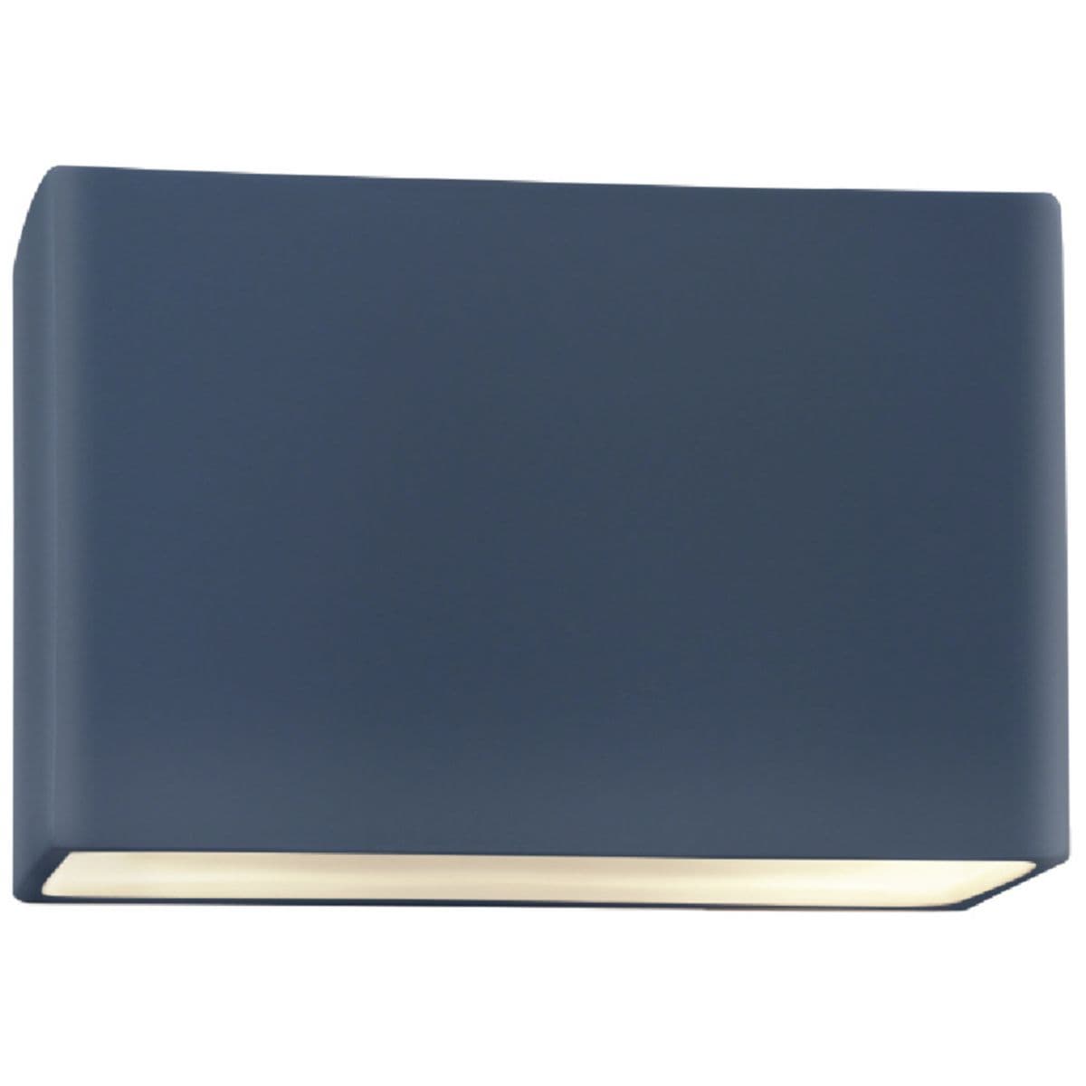 Justice Design Group | Ambiance Rectangular ADA Wall Sconce — Midnight Sky, Small, Replaceable Bulb