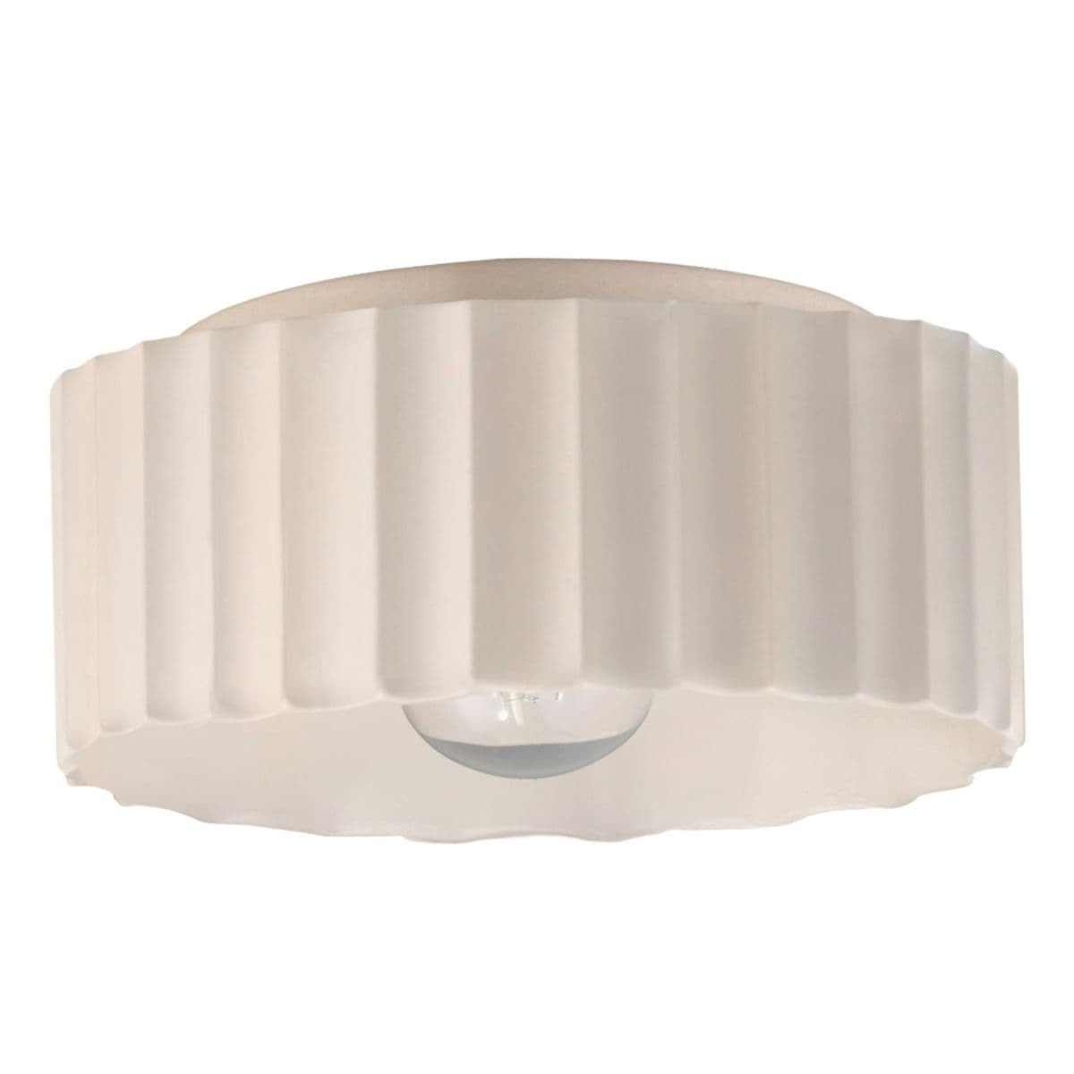 Justice Design Group | Radiance Gear Flushmount — Matte White, Large