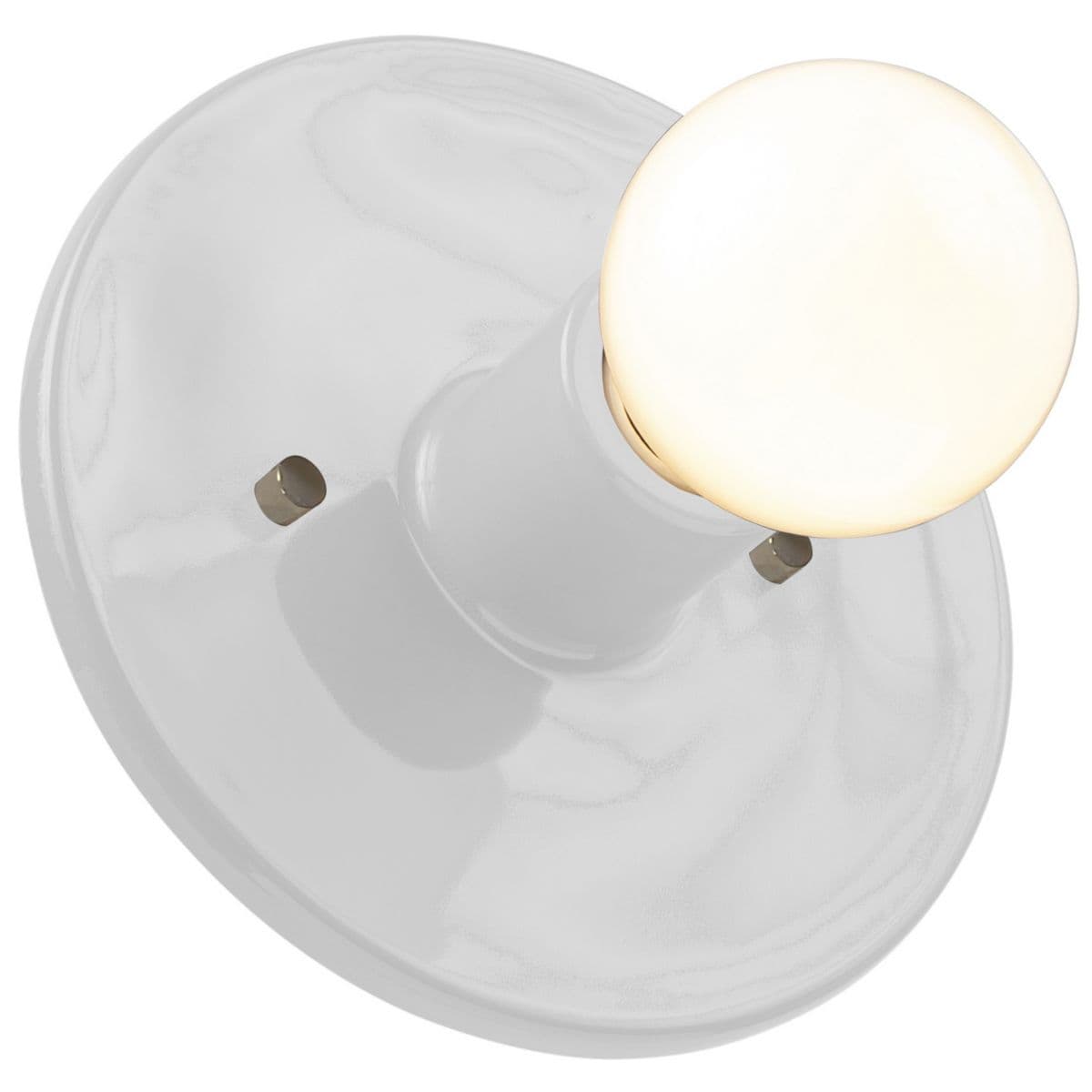 Justice Design Group | Discus Wall Sconce — Gloss White