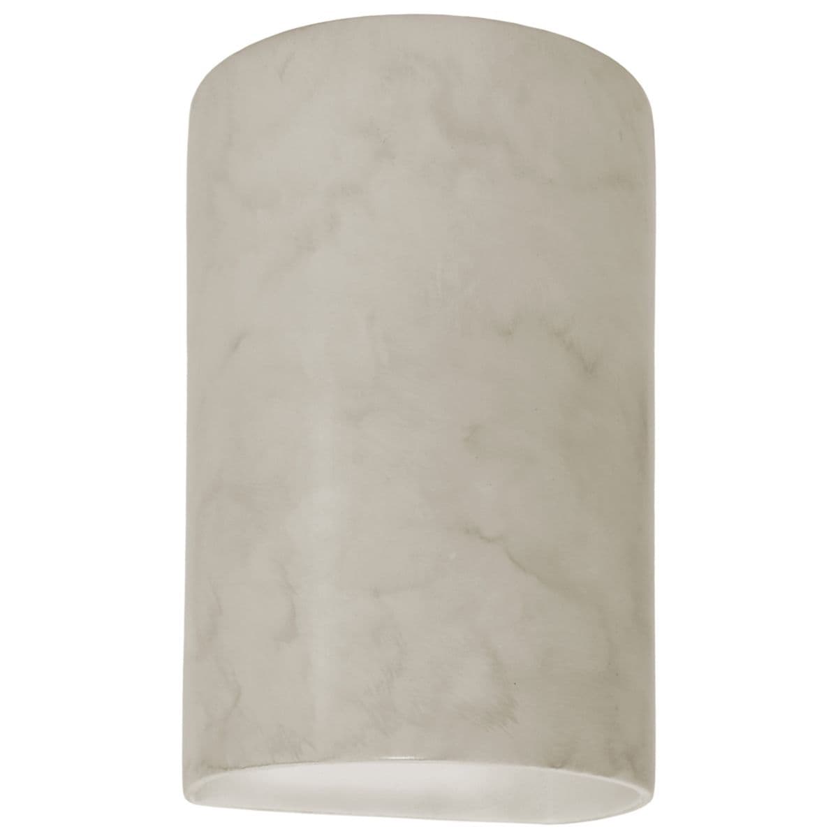 Justice Design Group | Ambiance Cylinder Open Top & Bottom Wall Sconce by Justice D — Antique Patina, Small, Standard, Replaceable Bulb