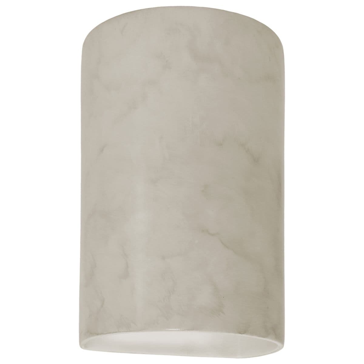 Justice Design Group | Ambiance Cylinder Open Top & Bottom Wall Sconce by Justice D — Antique Patina, Medium, Standard, Replaceable Bulb