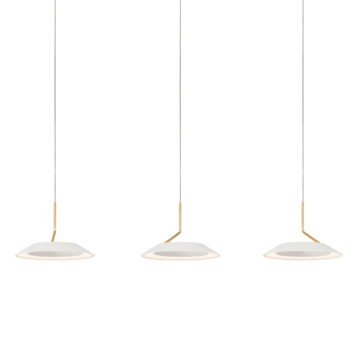 Koncept | Royyo Linear Suspension — Matte White with Gold Accent, 3