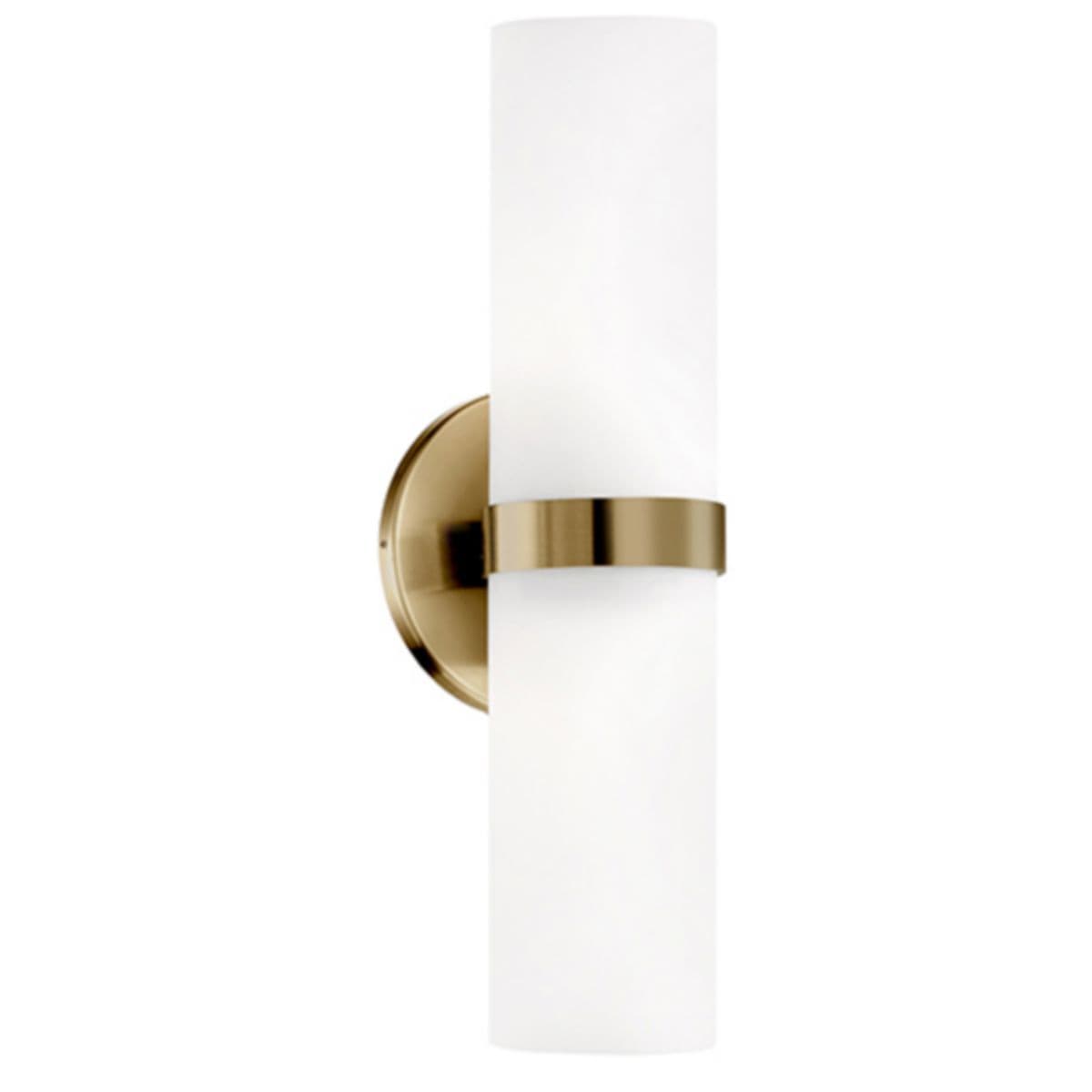 Kuzco Lighting | Milano Double LED Wall Sconce — Brushed Gold, LED