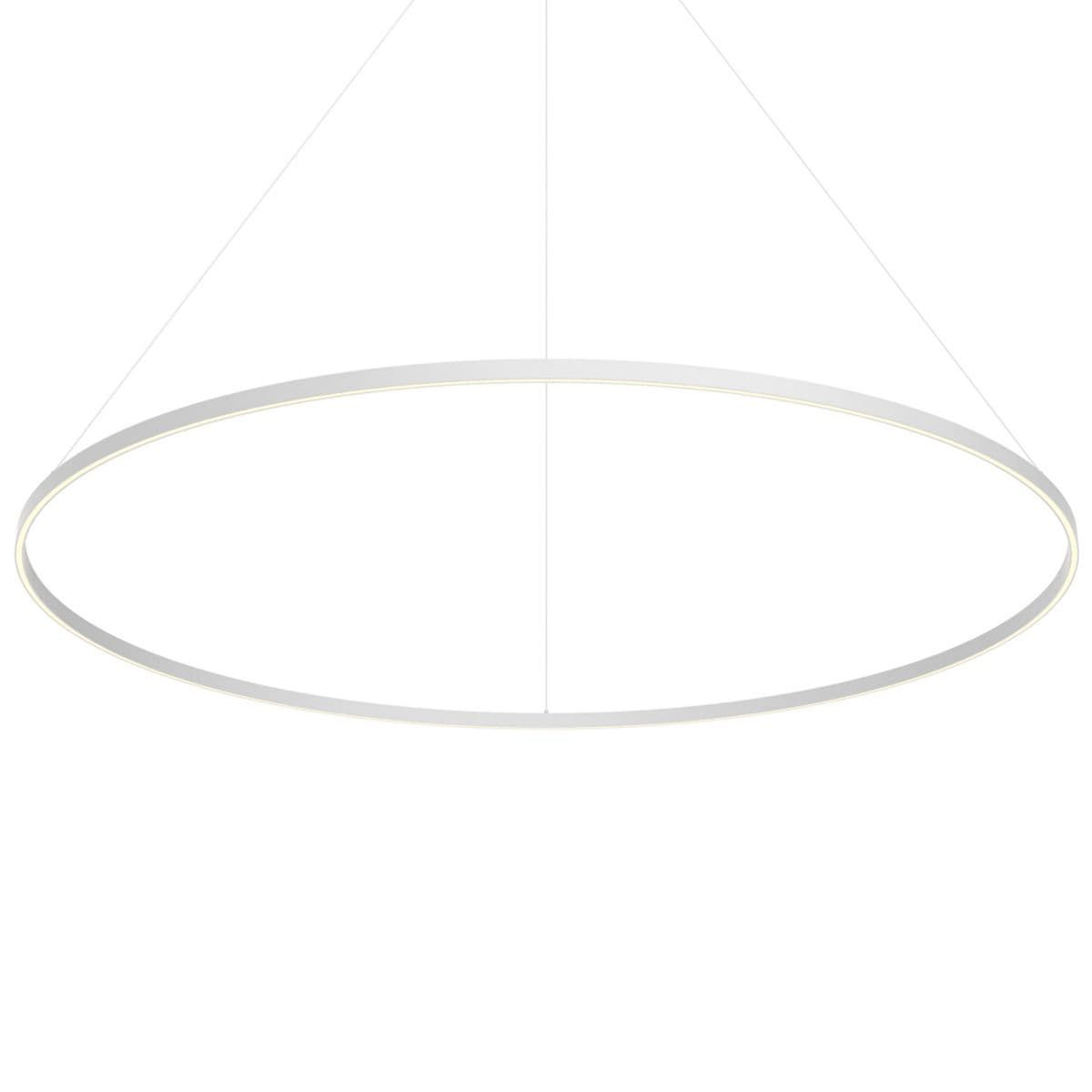 Kuzco Lighting | Cerchio LED Pendant — White, 71 in, Up and Downlight