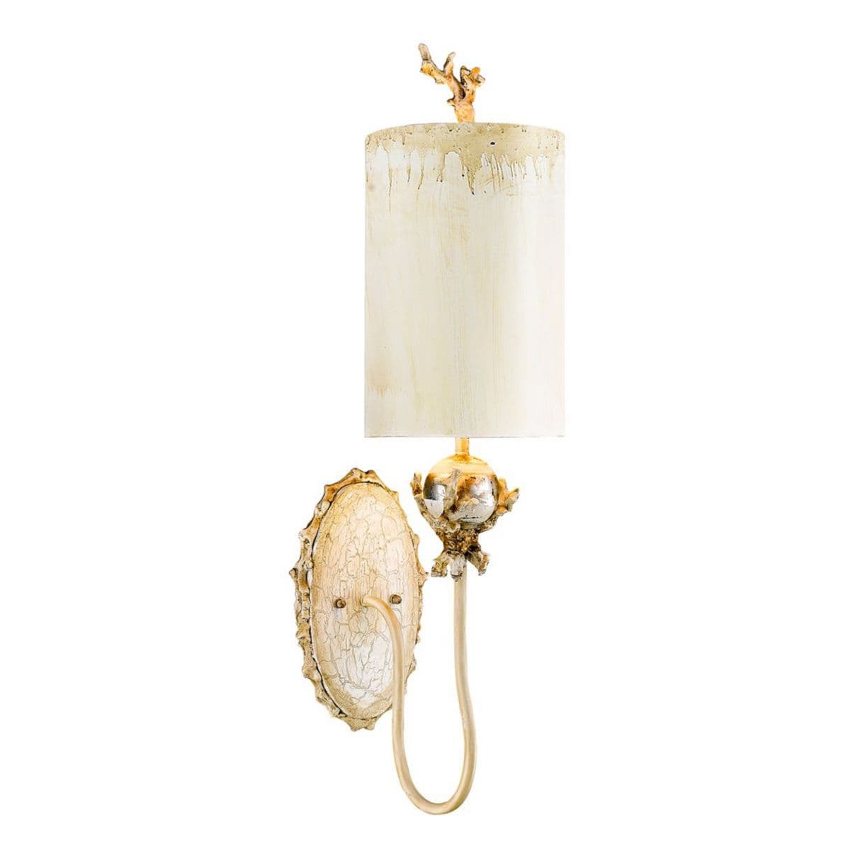 Lucas McKearn | Trellis Wall Sconce — Putty Patina and Silver Leaf