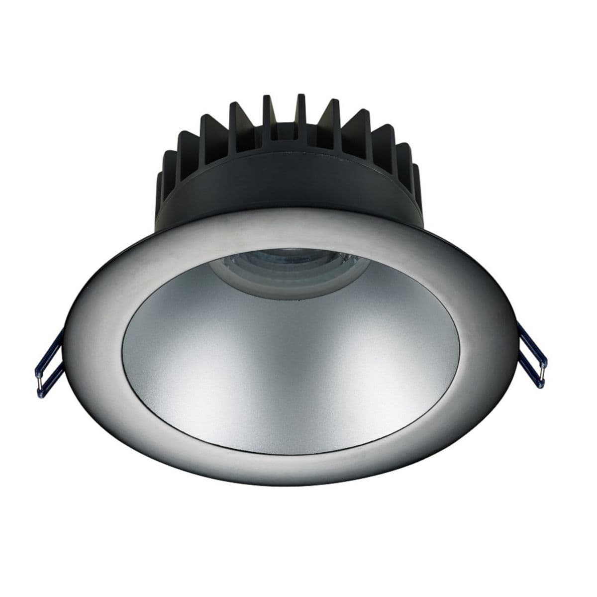 Lotus LED Lights | Regressed Deep LED 6 Inch Round Recessed Trim by Lotus LED L — Black, Silver