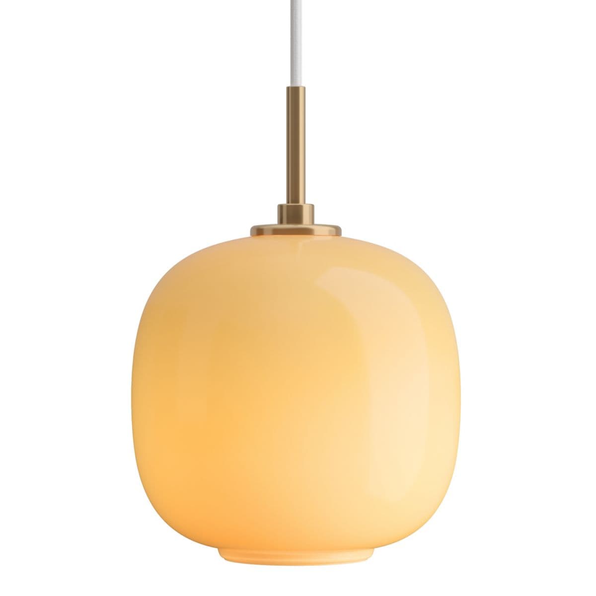 Louis Poulsen | VL45 Radiohus Pendant — Amber, Small, LED Bulb, Fwd Phase