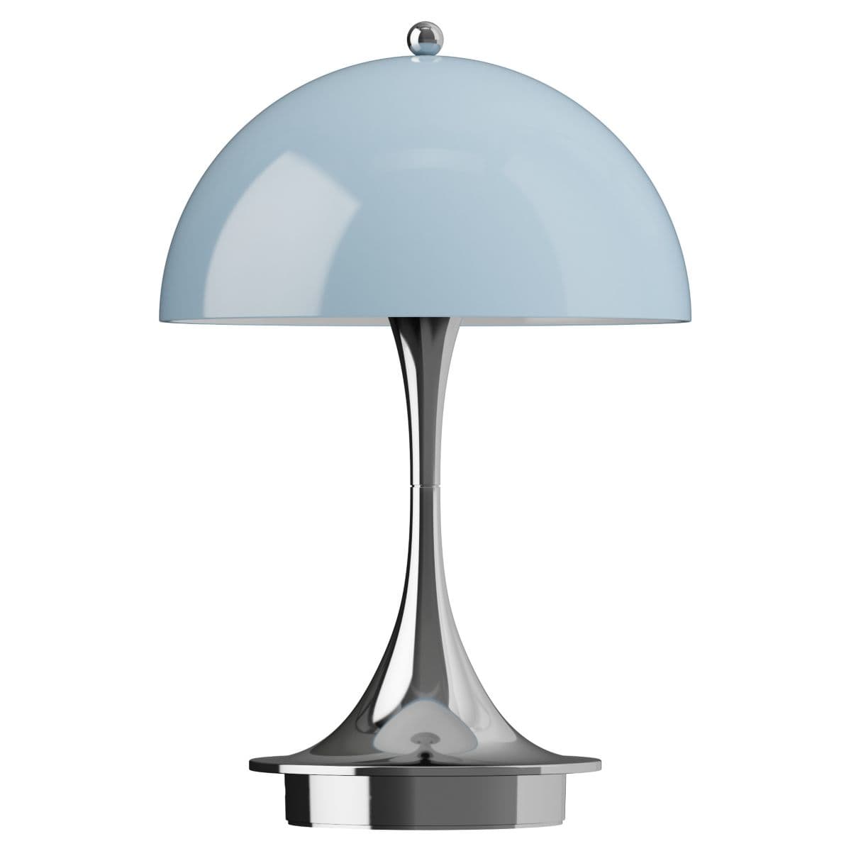 Louis Poulsen | Panthella Rechargeable LED Table Lamp — Chrome Beige, 6.3 in