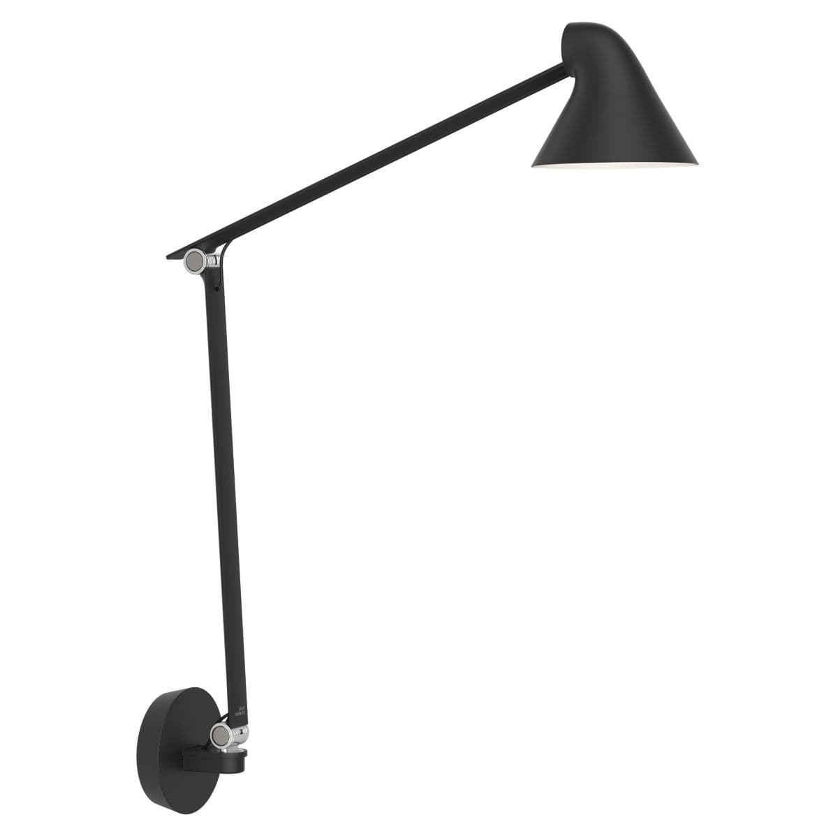 Louis Poulsen | NJP LED Wall Sconce — Black, Long Arm