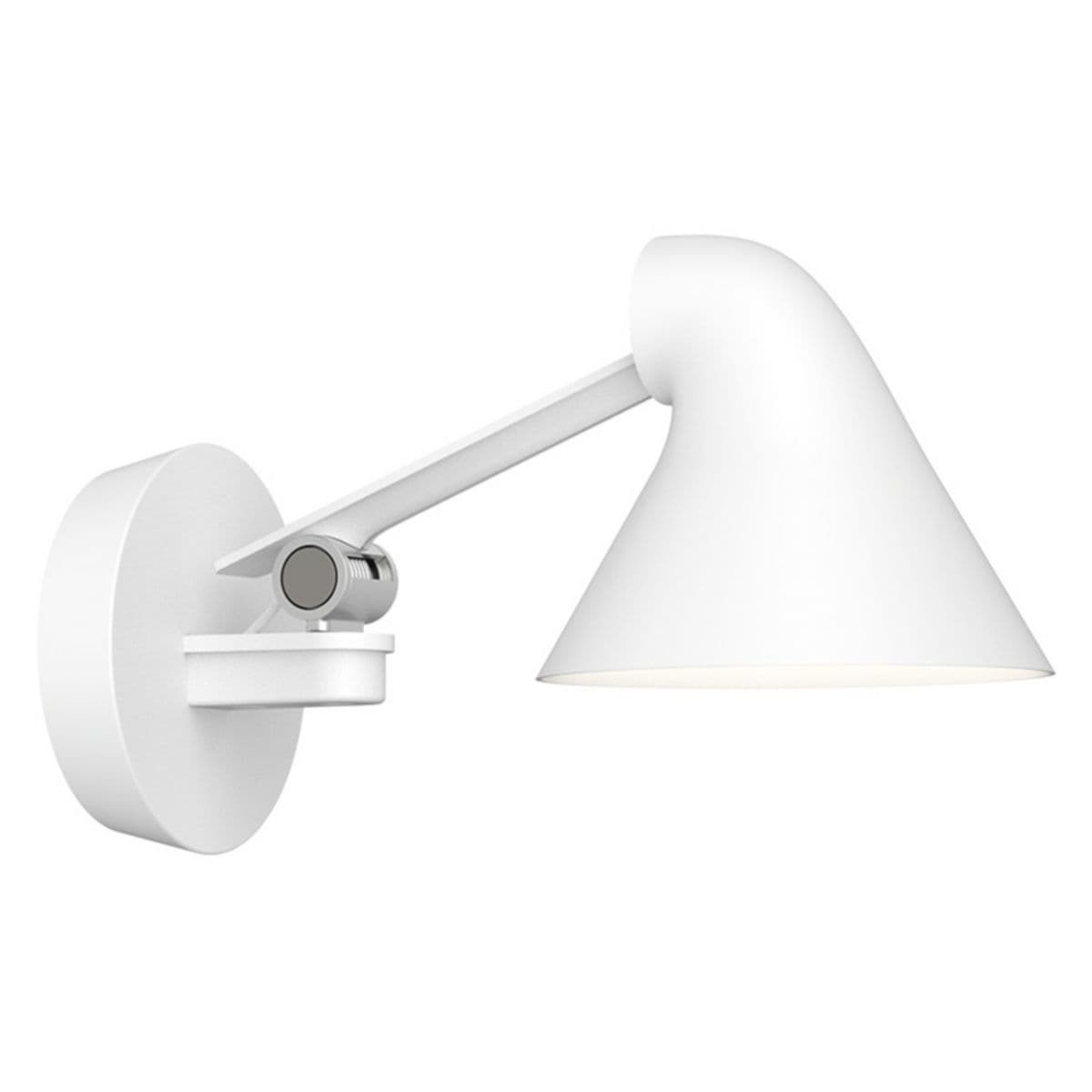 Louis Poulsen | NJP LED Wall Sconce — White, Short Arm