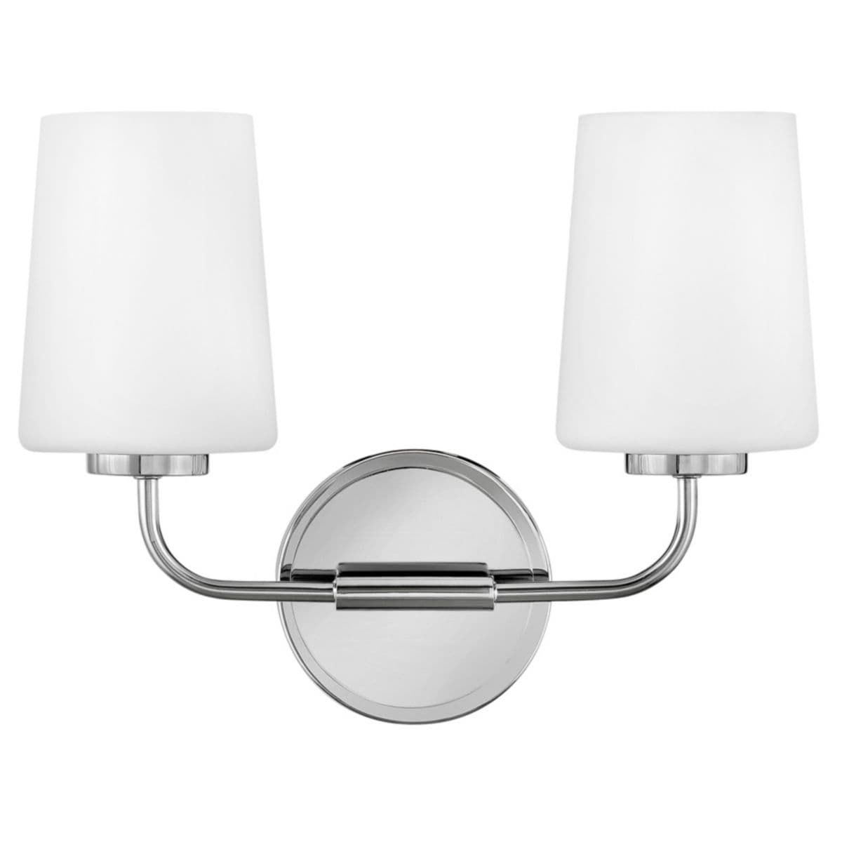 Lark | Kline Vanity Light — Etched Opal, Chrome, Small