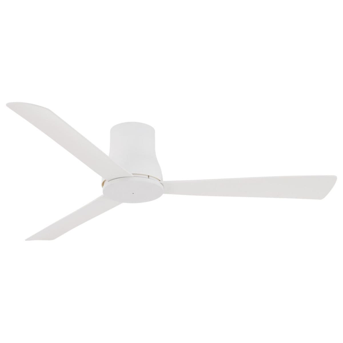 Minka Aire Fans | Simple Flushmount Outdoor Ceiling Fan — Flat White, 52 in